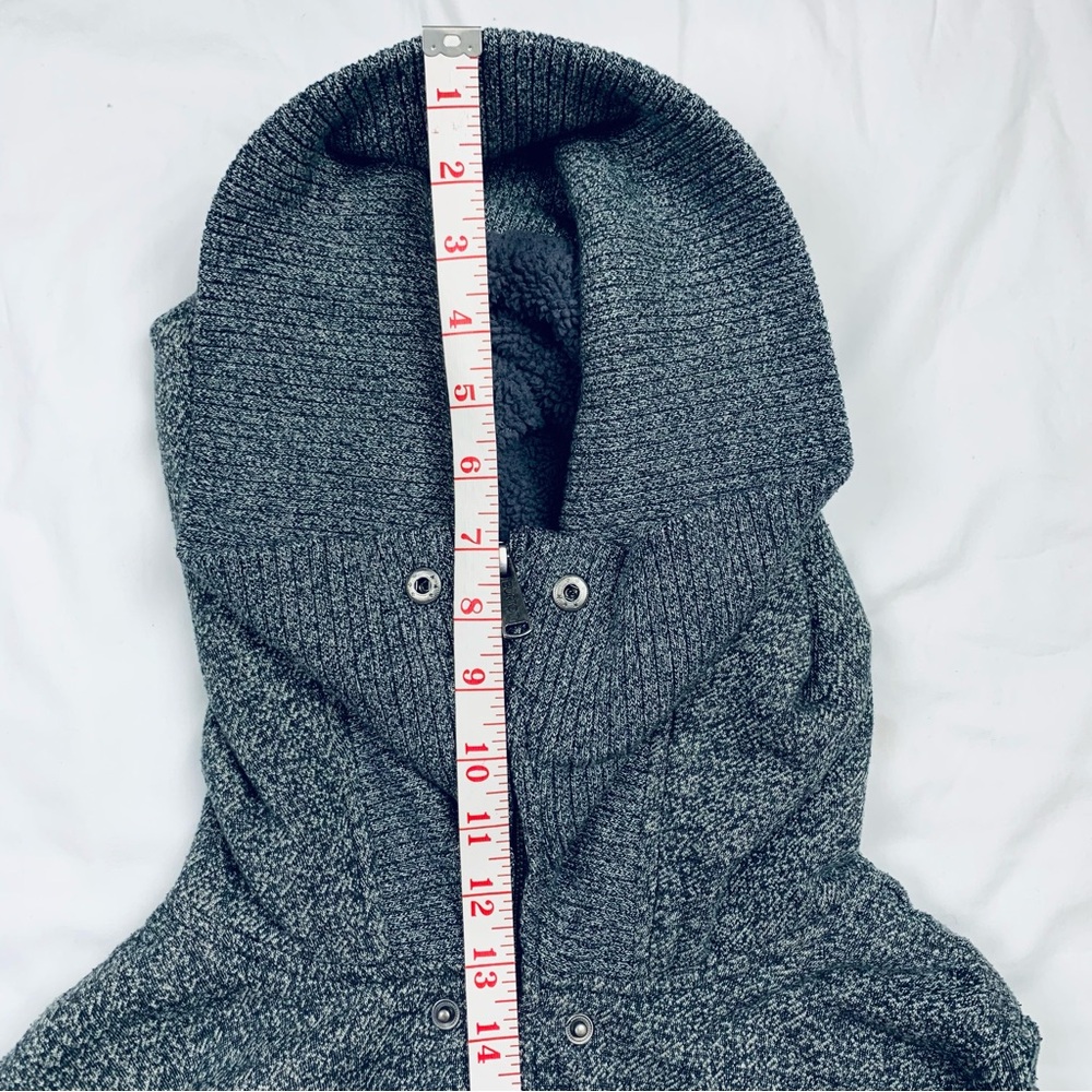 Burton Zip-Up Fleece Hoodie Sweatshirt Gray Medium Jacket Cozy Snowboarding - Picture 14 of 16